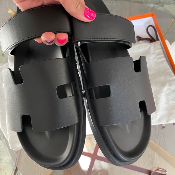 Authentic HERMES SOLD OUT Men’s Chypre Sandals SZ. EU 42 or 11.5 US - Picture 3 of 7